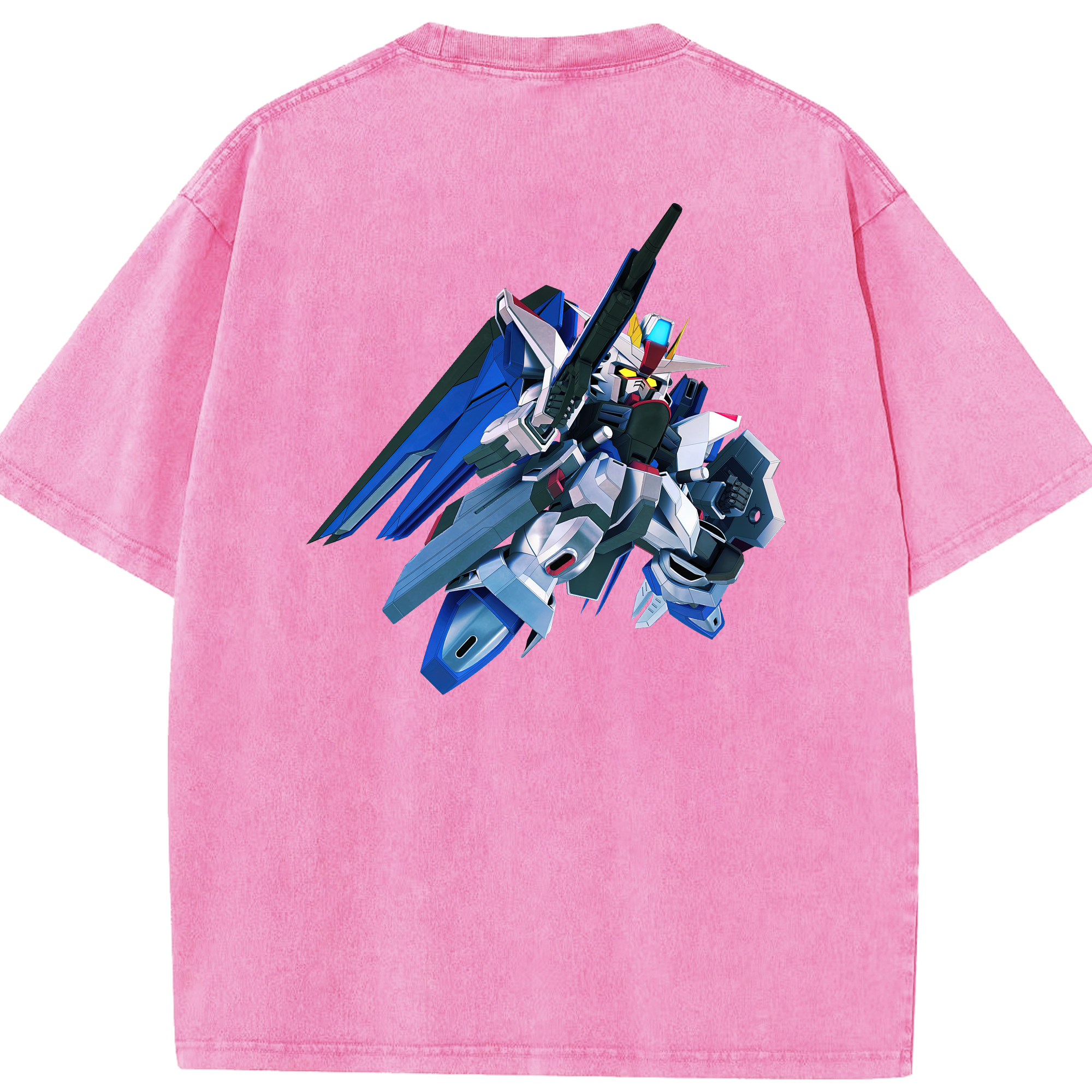 （画像用） 機動戦士ガンダム Mobile Suit Gundam 綿100% ヴィンテージ風 半袖Tシャツ（背面プリント）